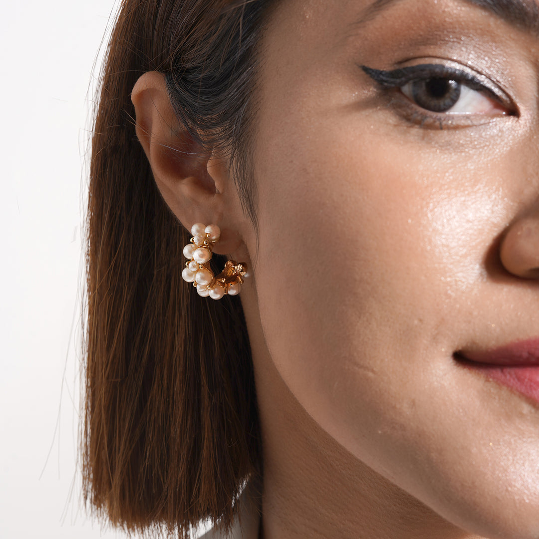 Joker & Witch Tasha Tassle Hoop Stud Combo Earring Set for Women