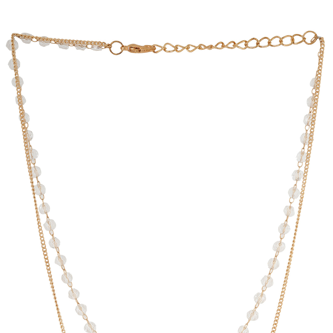 Beaded Wing Layered Necklace