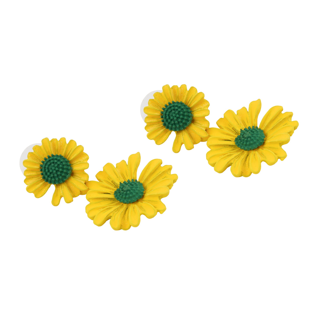 Maci Yellow Petal Floral Earring