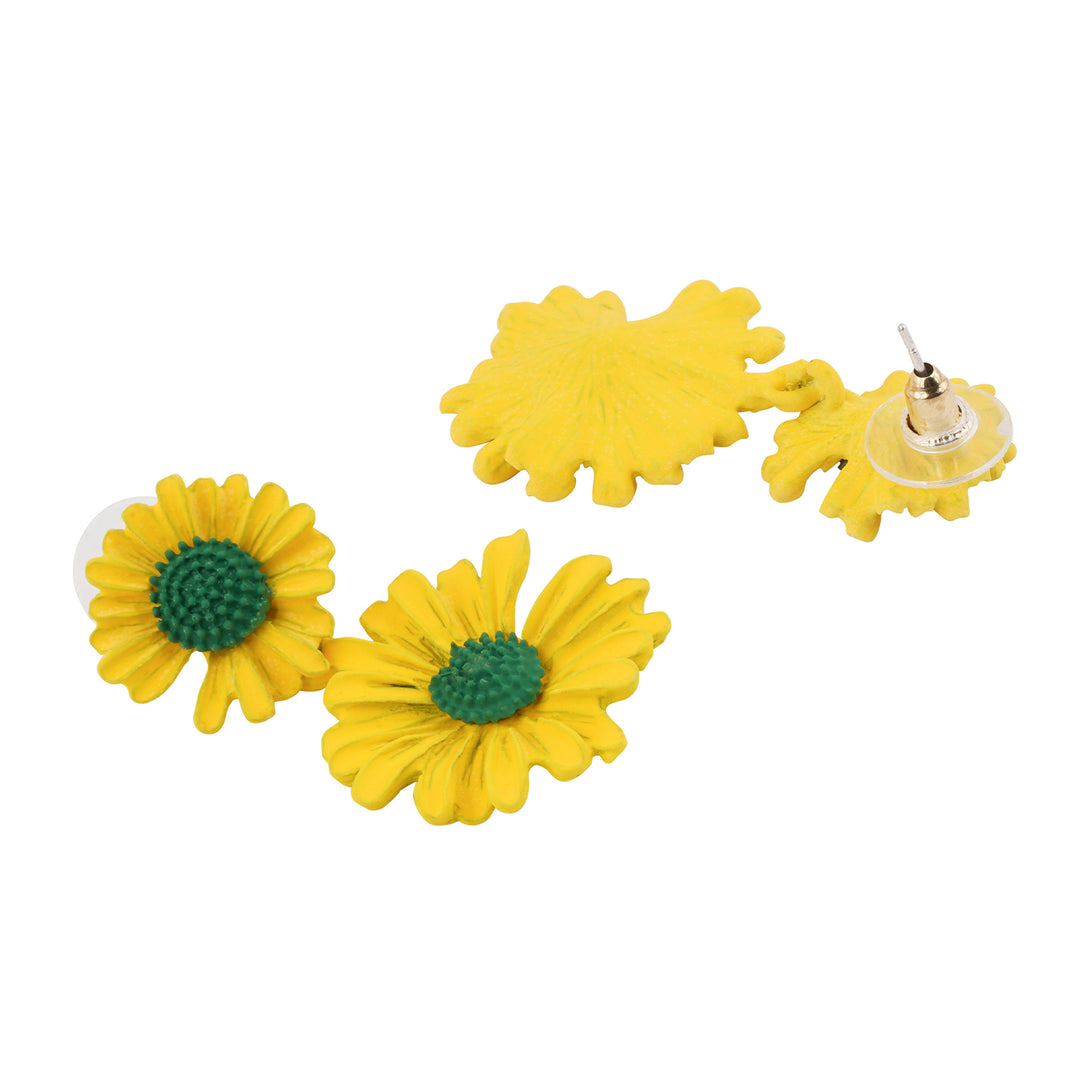 Maci Yellow Petal Floral Earring