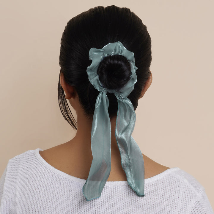Remi Green Scarf Scrunchie