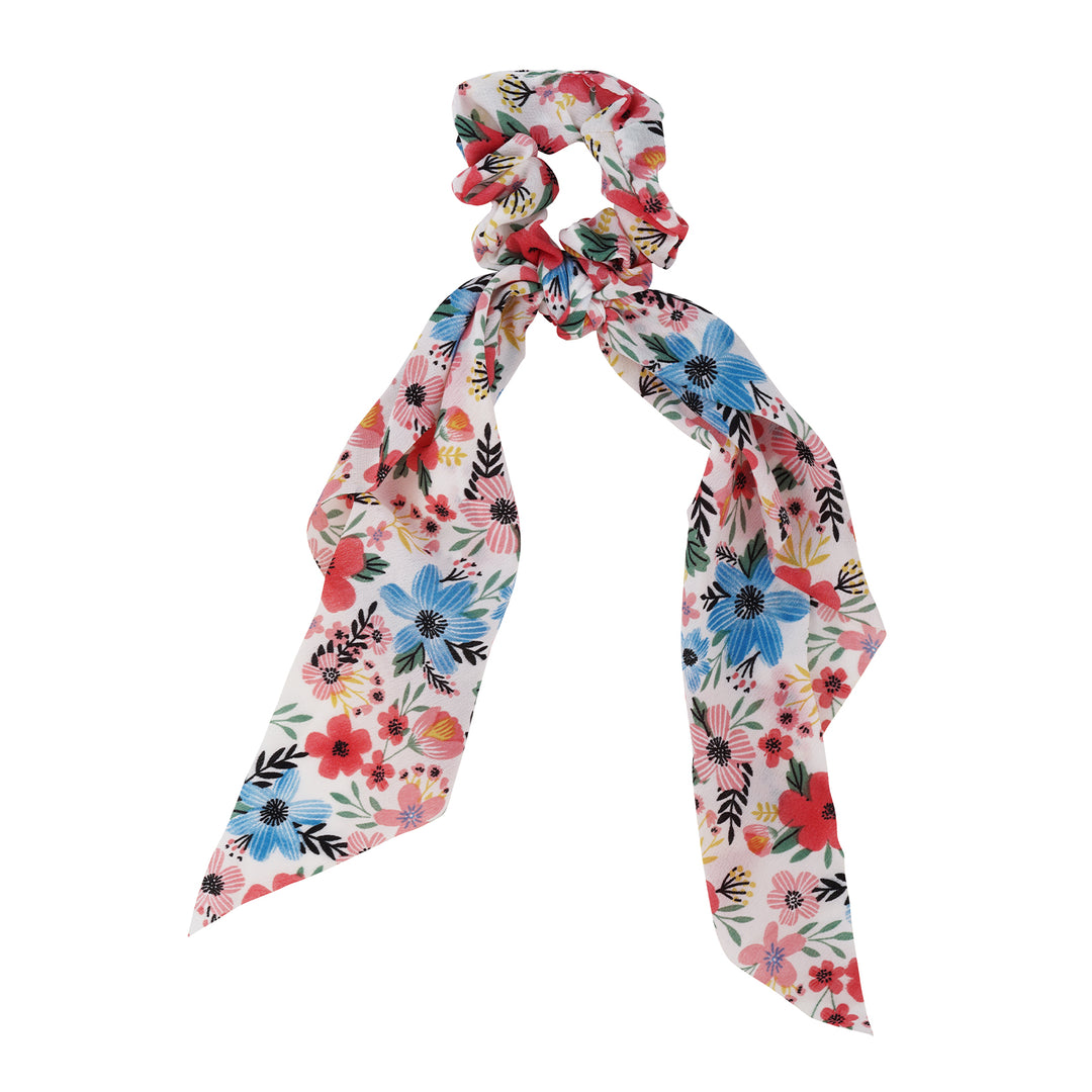 Shilon Floral Scarf Scrunchie