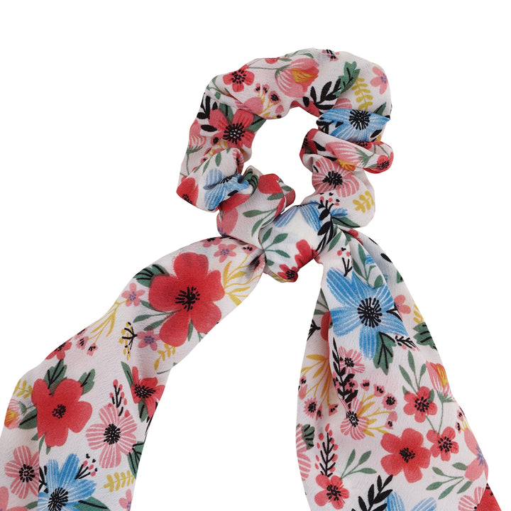 Shilon Floral Scarf Scrunchie