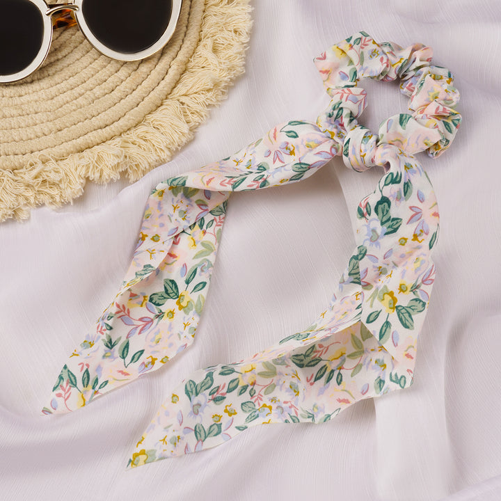 Irenne Floral Scarf Scrunchie