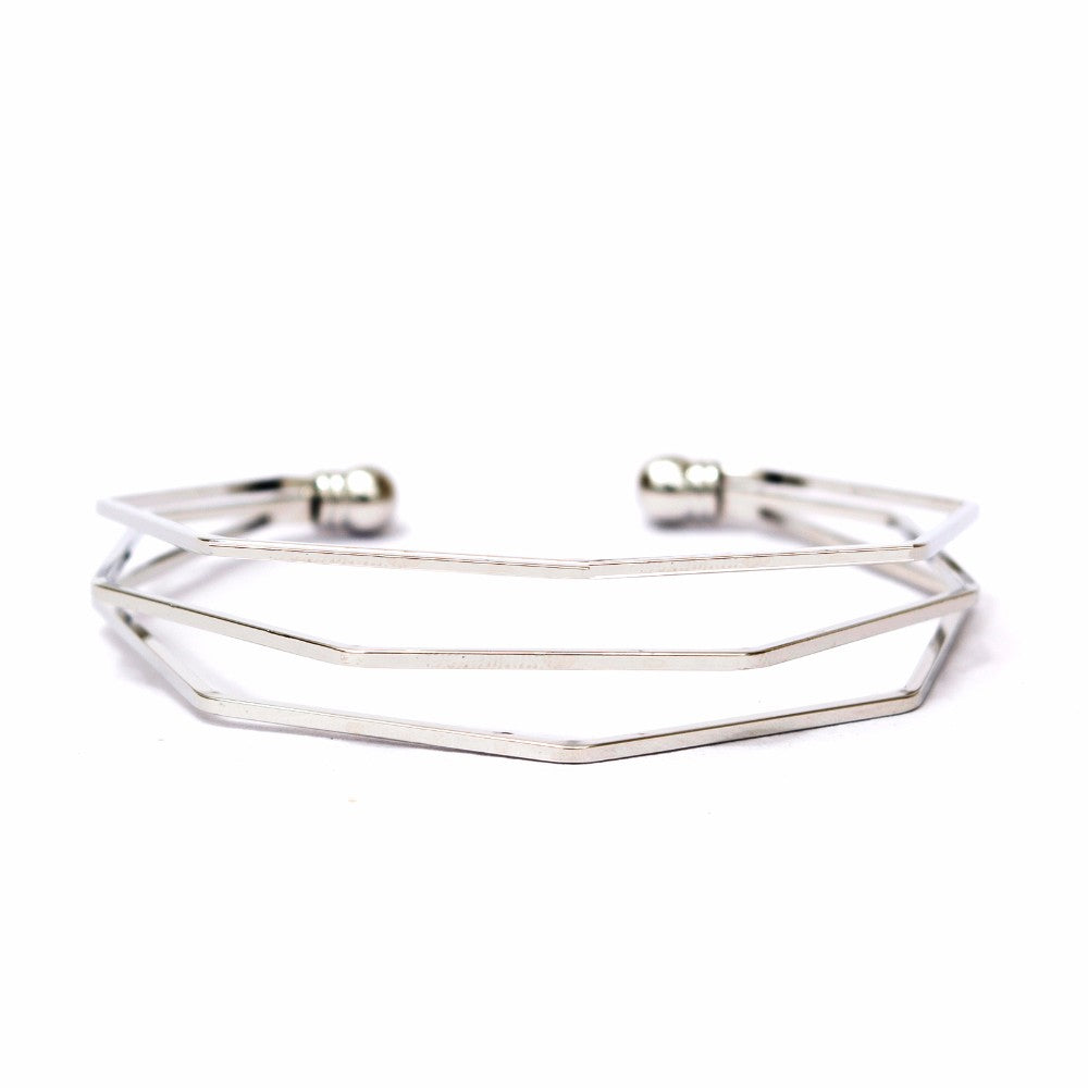 Futuristic White Bracelet Stack - Joker & Witch
