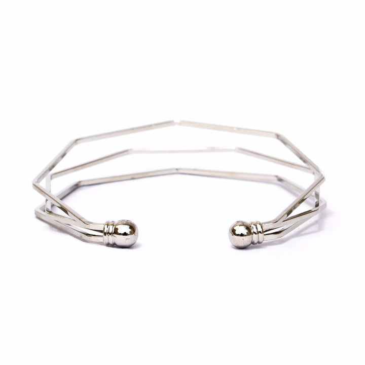 Futuristic White Bracelet Stack - Joker & Witch