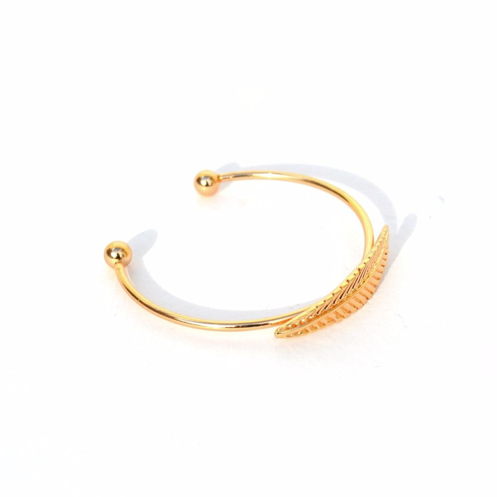 Single Leaf Gold Bracelet - Joker & Witch