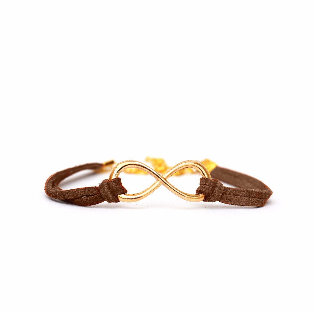 Brown Infinity Bracelet - Joker & Witch