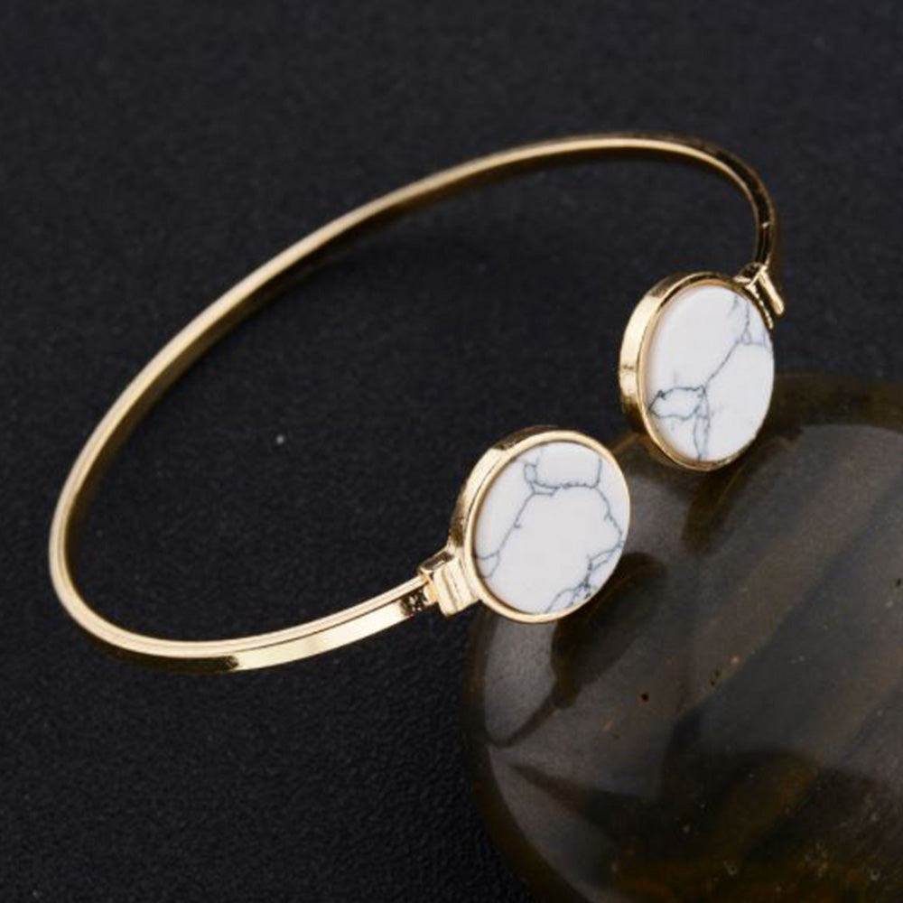 Marble White Dot Bracelet - Joker & Witch