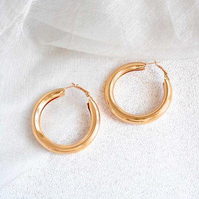 Classic Bold Gold Hoops - Joker & Witch