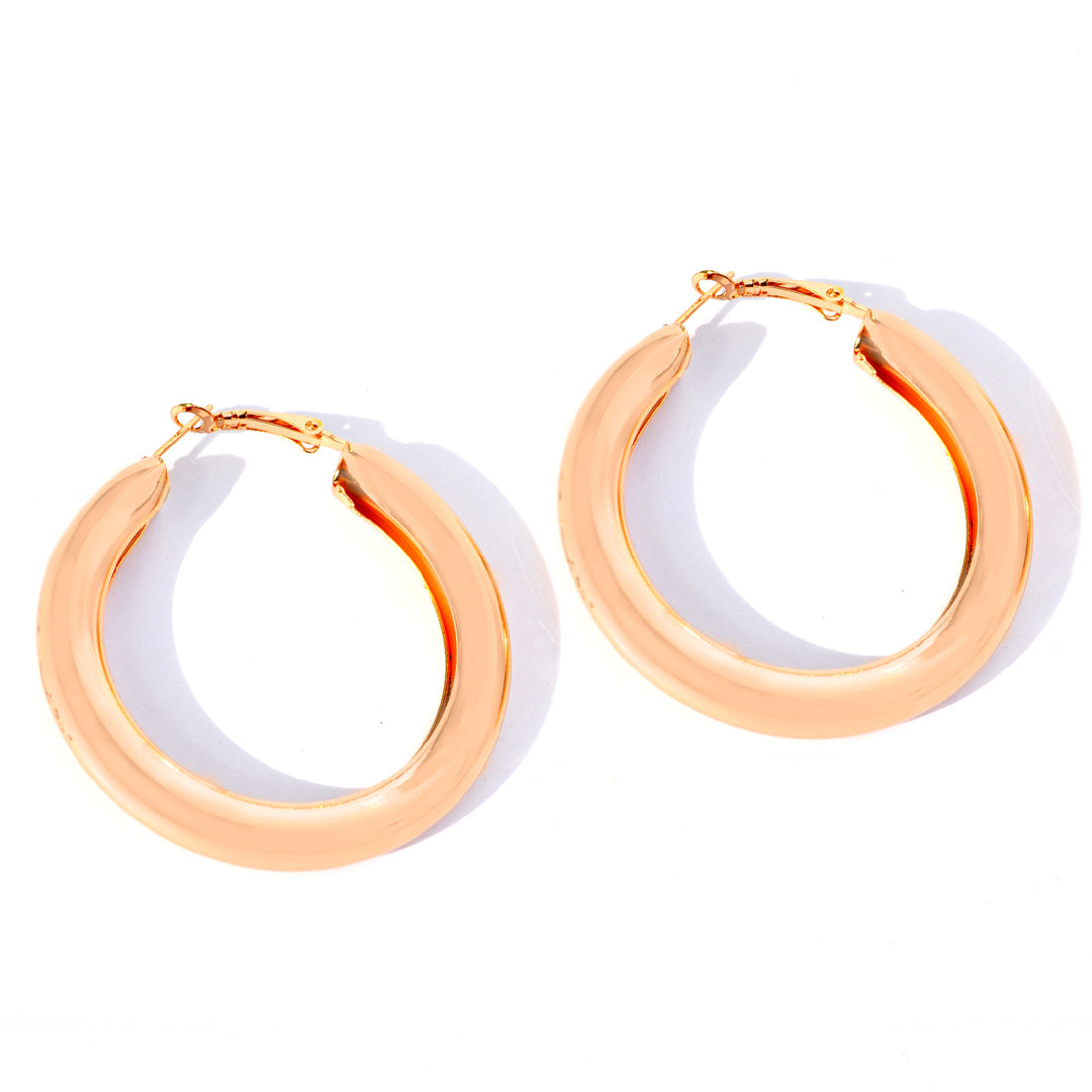 Classic Bold Gold Hoops
