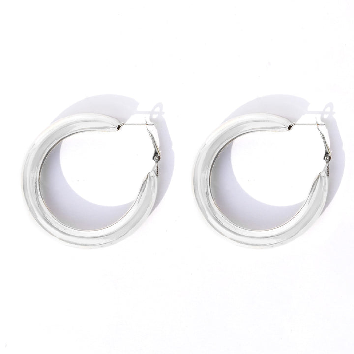 Classic Bold Silver Hoops - Joker & Witch