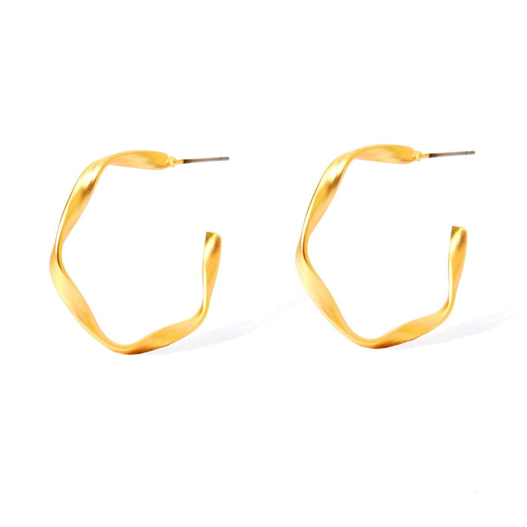 Twisted Gold Earrings - Joker & Witch