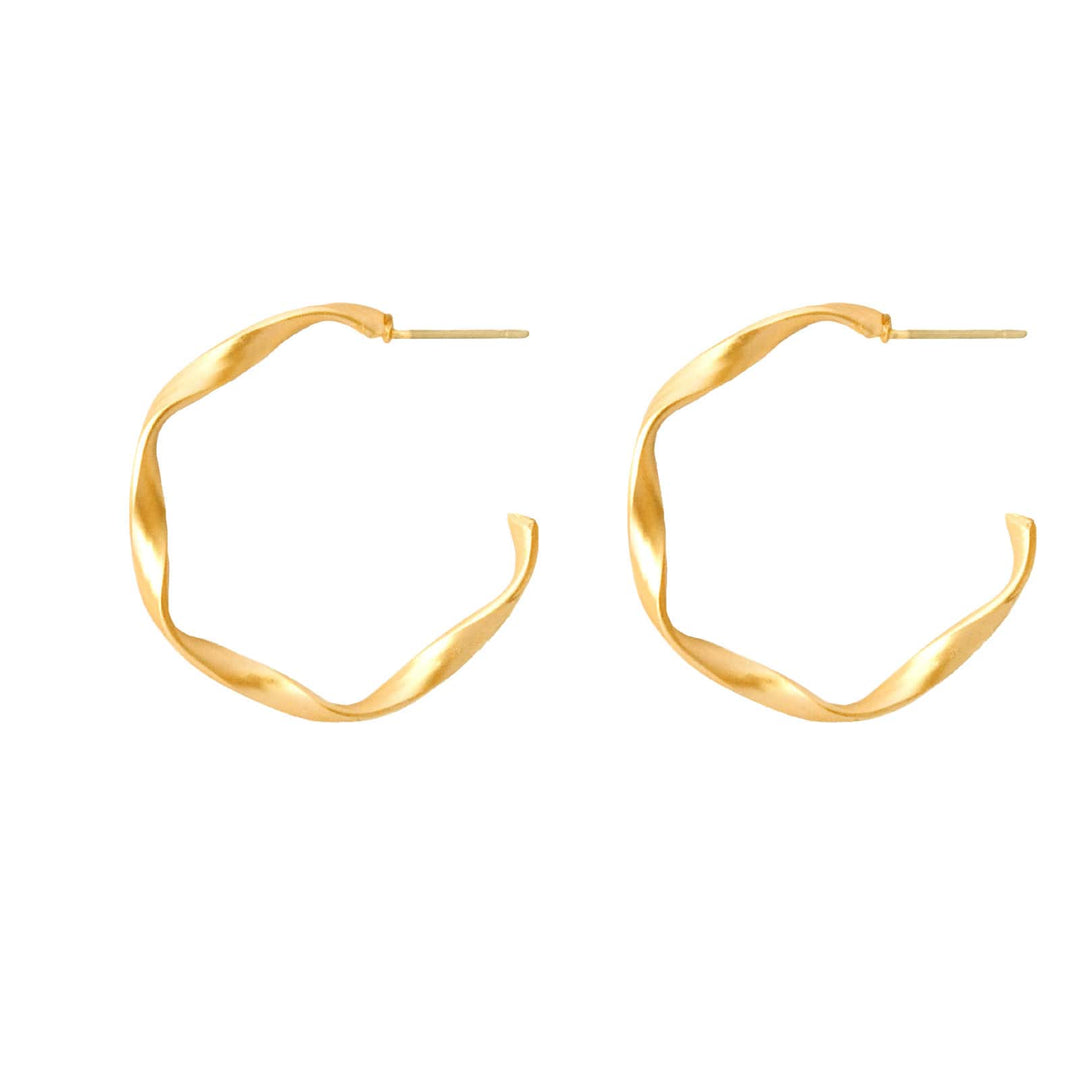 Twisted Gold Earrings - Joker & Witch