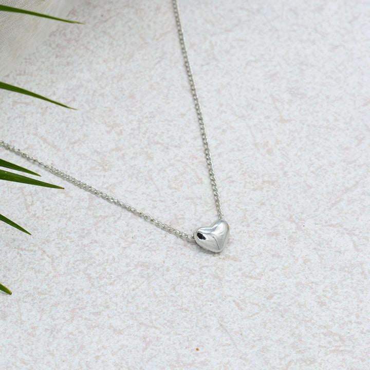 Minimal Heart Silver Pendant - Joker & Witch