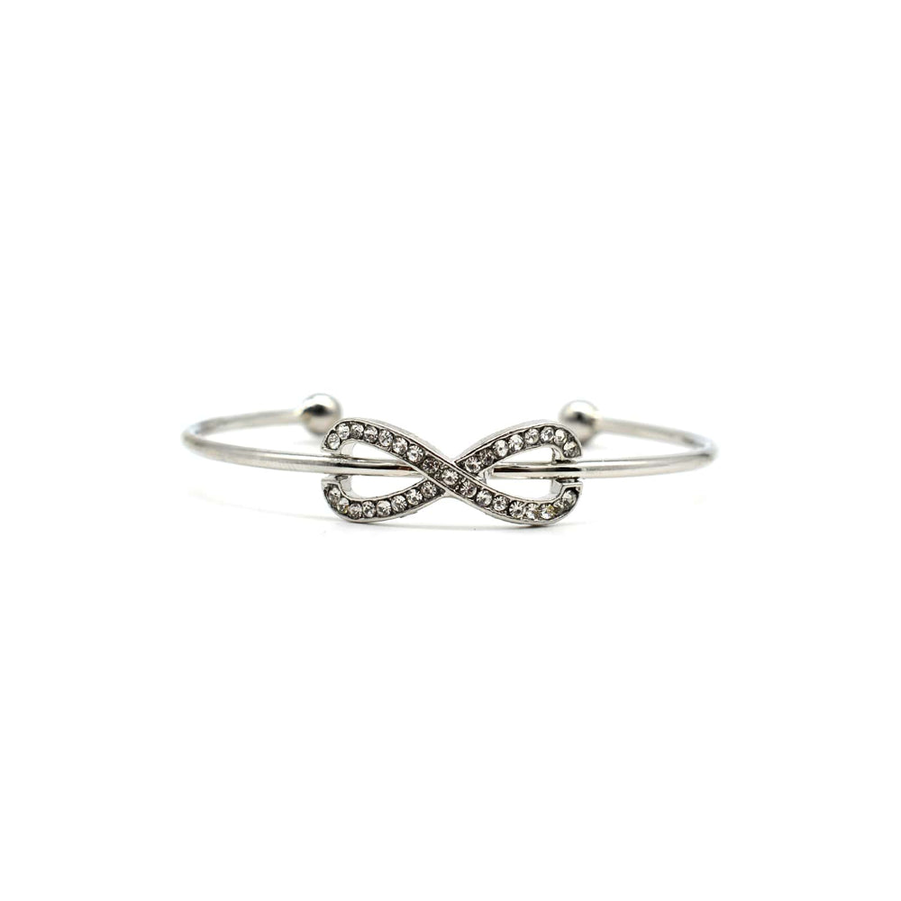 Infinity Open Cuff Silver Bracelet - Joker & Witch