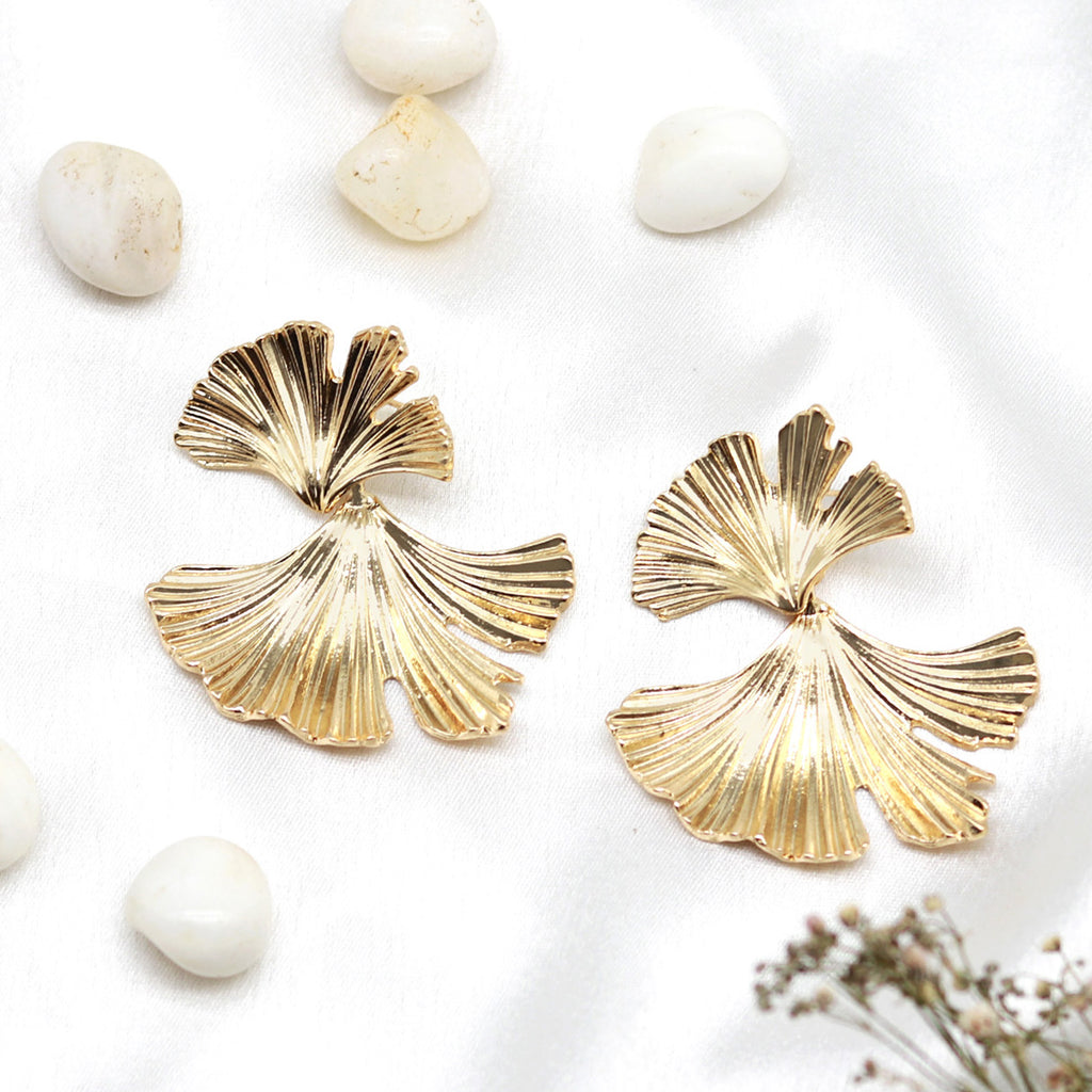 Sterling Silver Ginkgo Leaf Earrings | Leaf earrings, Earrings, Sterling  earrings