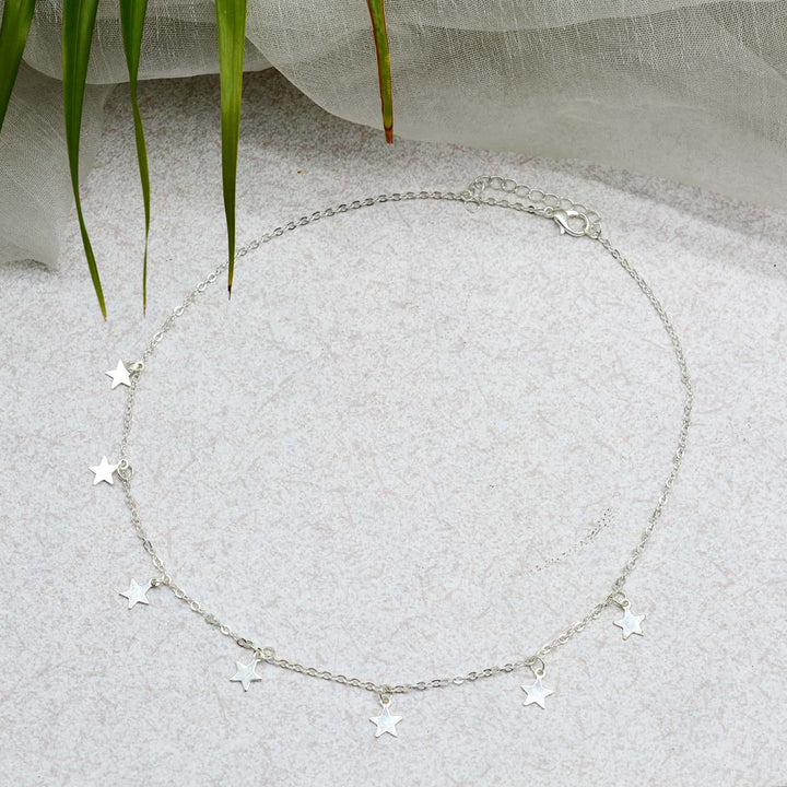 Confetti Silver Choker - Joker & Witch