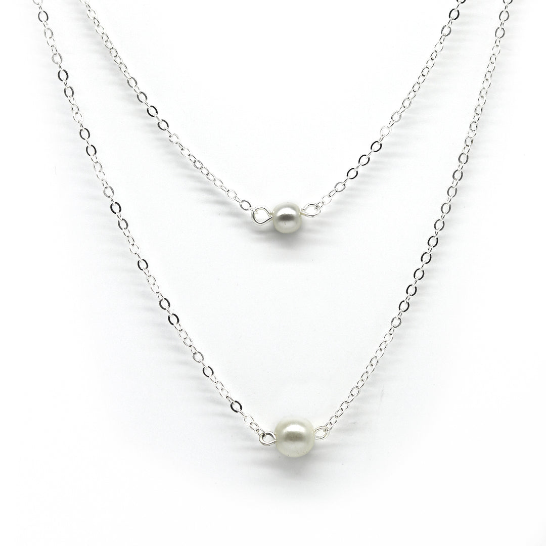 Franklin Silver Pearl Necklace