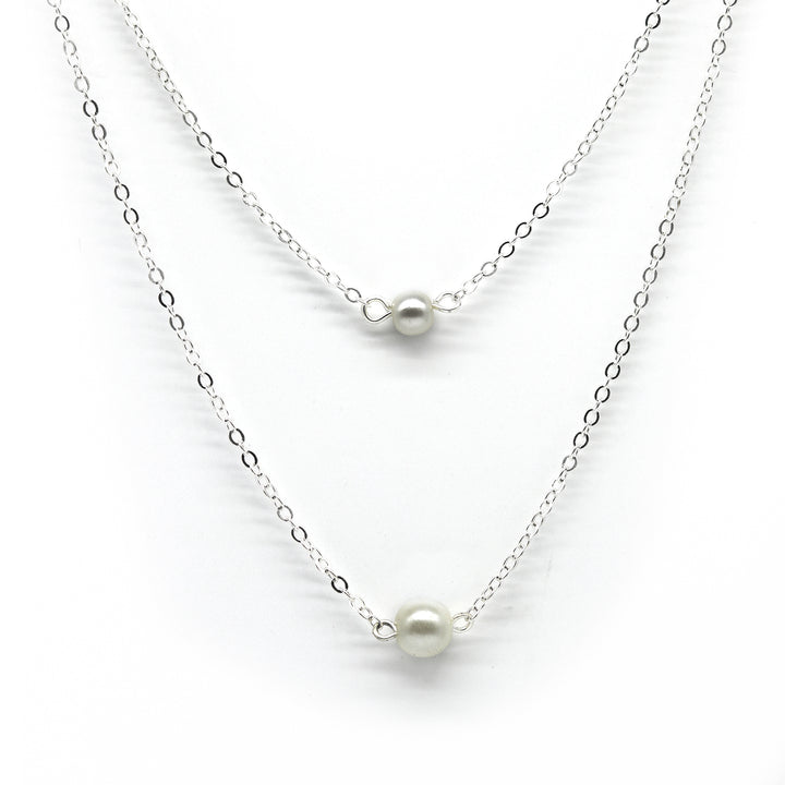 Franklin Silver Pearl Necklace