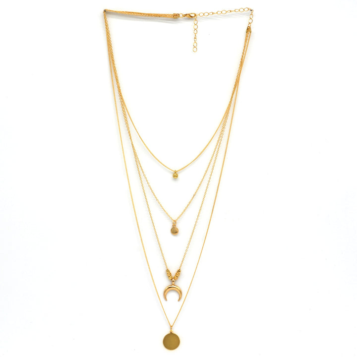 Aurora Layered Gold Necklace - Joker & Witch