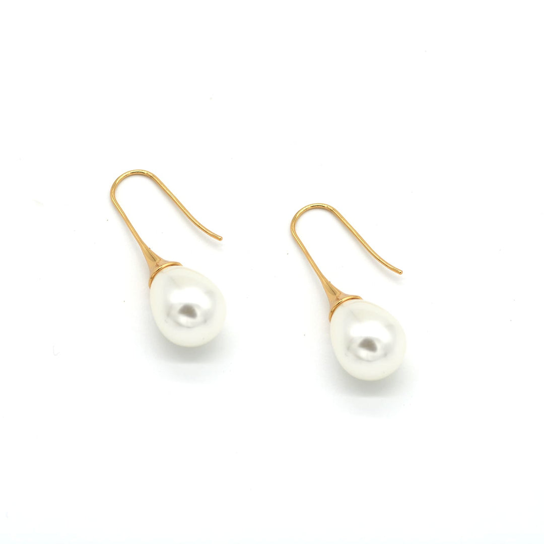 Pearly Gold Earrings - Joker & Witch