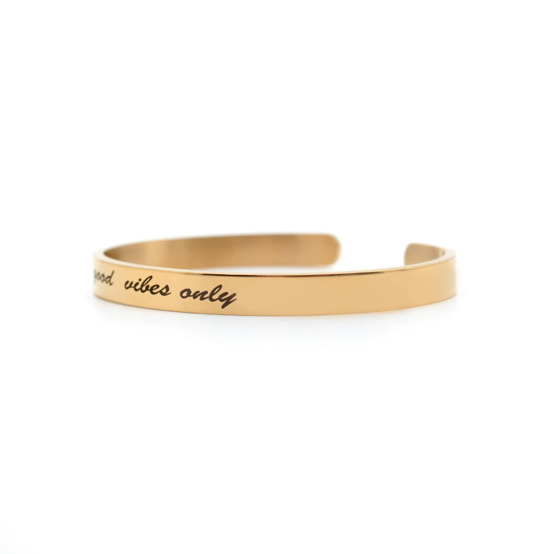 Good Vibes Only Rosegold Quoted Band - Joker & Witch