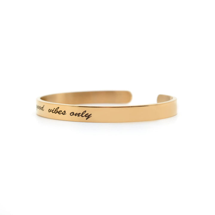 Good Vibes Only Rosegold Quoted Band - Joker & Witch