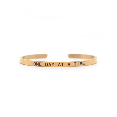One Day At A Time Rose Gold Mantra Band - Joker & Witch