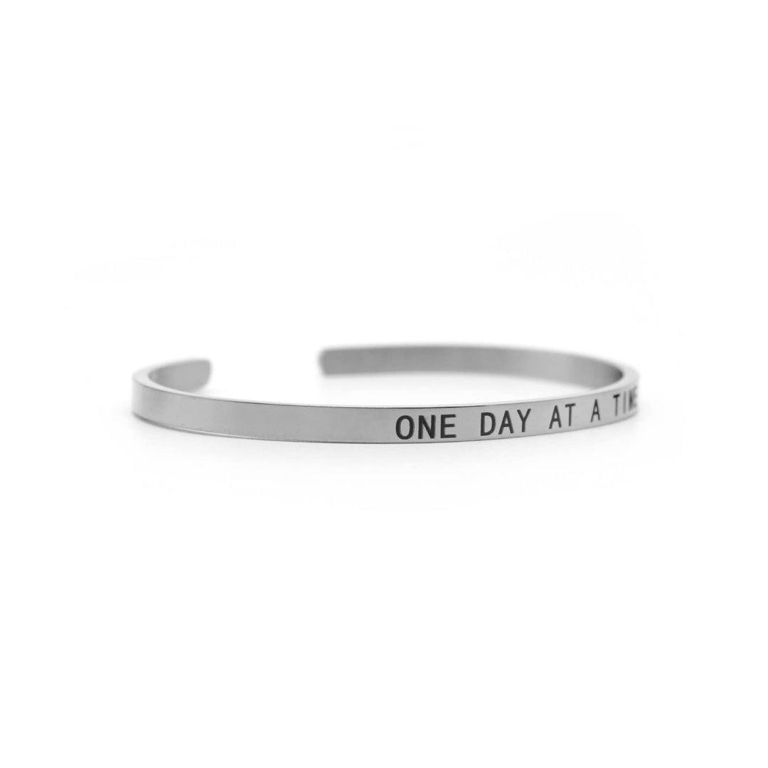 One Day At A Time Silver Mantra Band - Joker & Witch