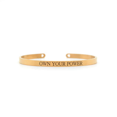 Own Your Power Rose Gold Mantra Band - Joker & Witch
