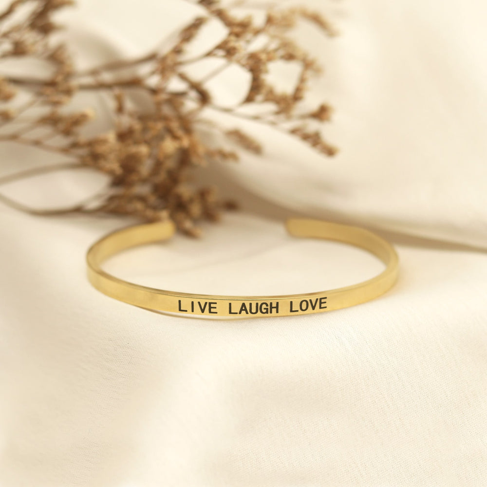 Live Laugh Love Gold Mantra Band - Joker & Witch