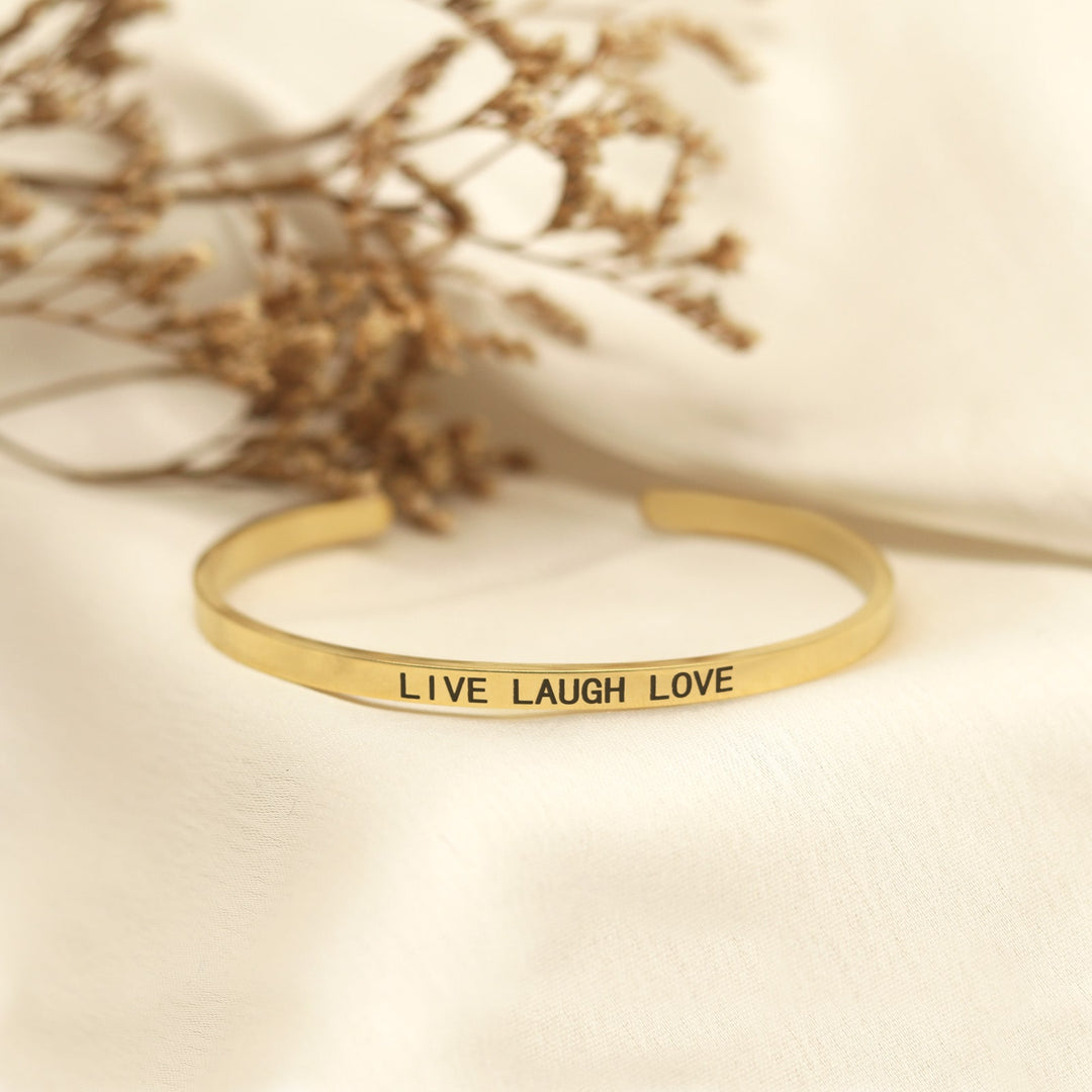 Live Laugh Love Gold Mantra Band - Joker & Witch