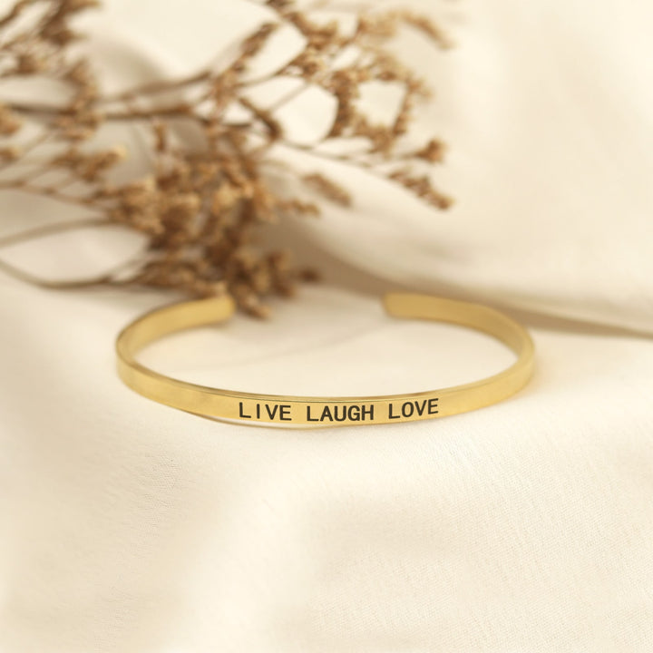 Live Laugh Love Gold Mantra Band - Joker & Witch
