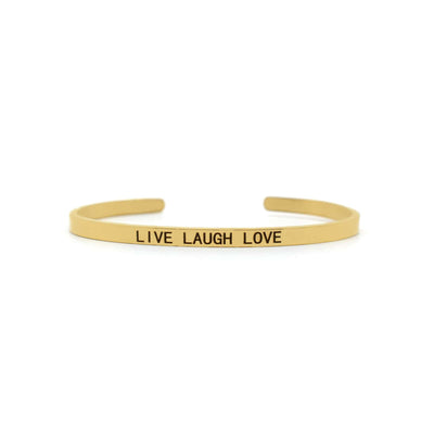 Live Laugh Love Gold Mantra Band - Joker & Witch