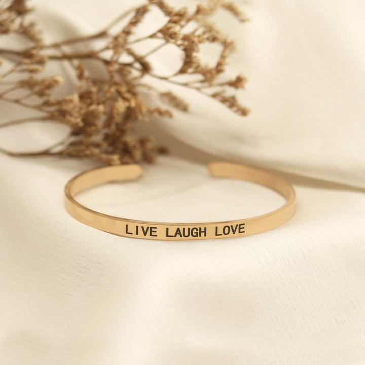 Live Laugh Love Rose Gold Mantra Band - Joker & Witch