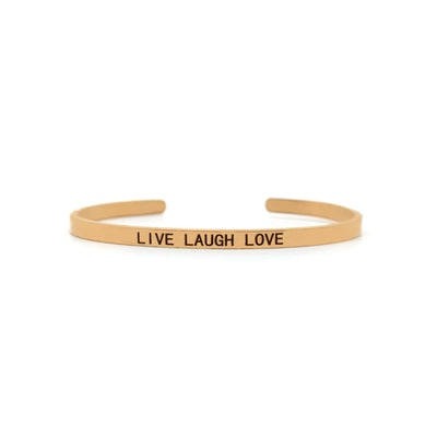 Live Laugh Love Rose Gold Mantra Band - Joker & Witch