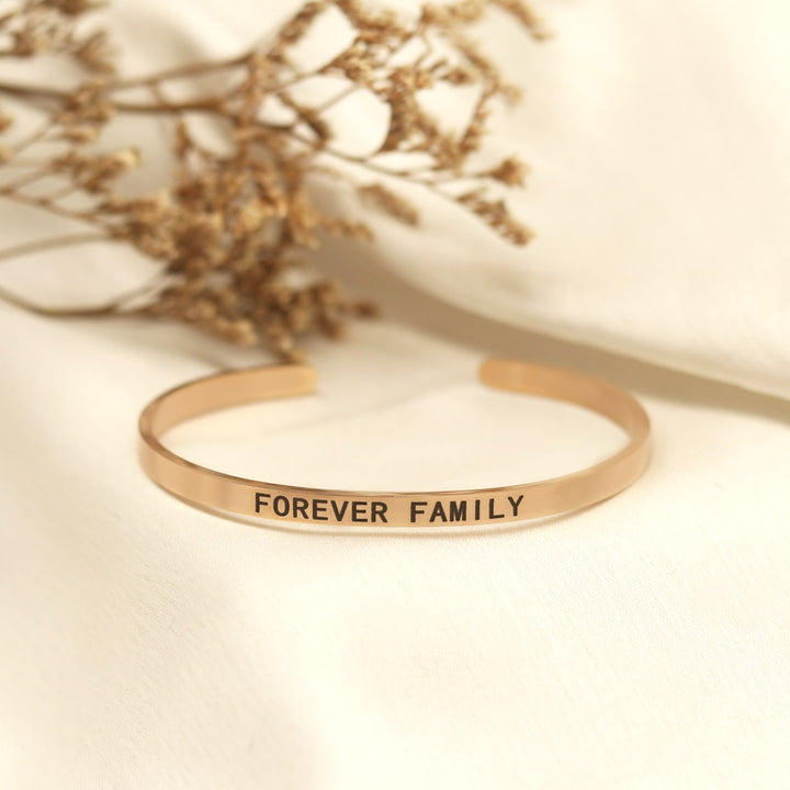 Forever Family Rose Gold Mantra Band - Joker & Witch