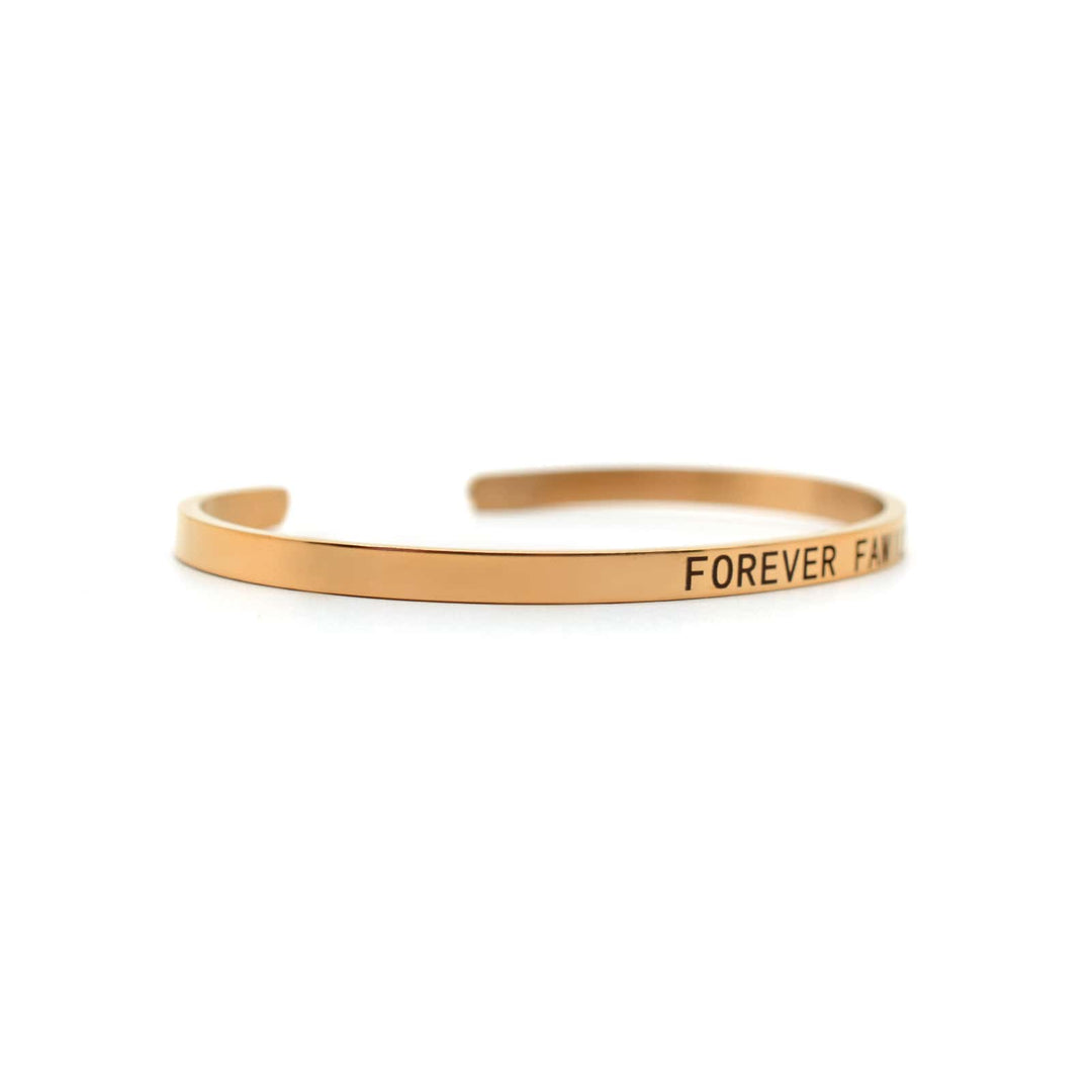 Forever Family Rose Gold Mantra Band - Joker & Witch