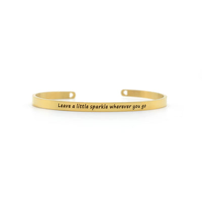 Leave A Little Sparkle Wherever You Go Gold Mantra Band - Joker & Witch