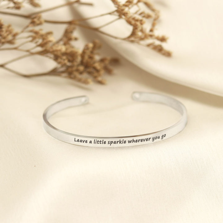 Leave A Little Sparkle Wherever You Go Silver Mantra Band - Joker & Witch