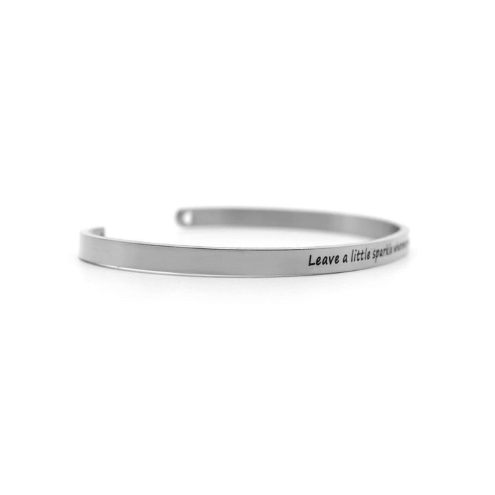Leave A Little Sparkle Wherever You Go Silver Mantra Band - Joker & Witch