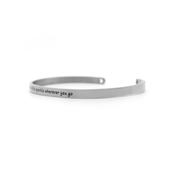 Leave A Little Sparkle Wherever You Go Silver Mantra Band - Joker & Witch