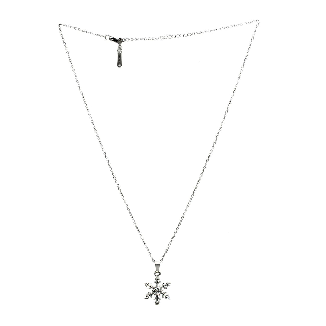 Let It Go Snow Flake Silver Necklace - Joker & Witch