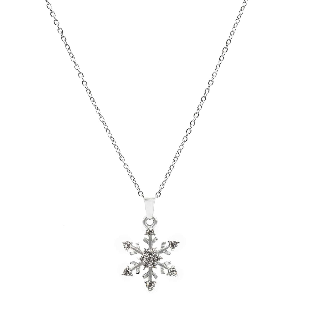 Let It Go Snow Flake Silver Necklace - Joker & Witch