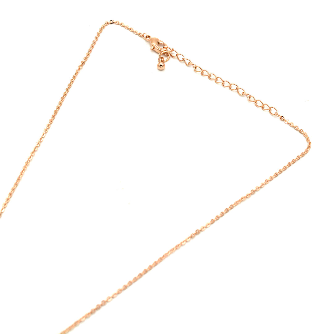 Rhinestones Studded Infinity Rosegold Necklace