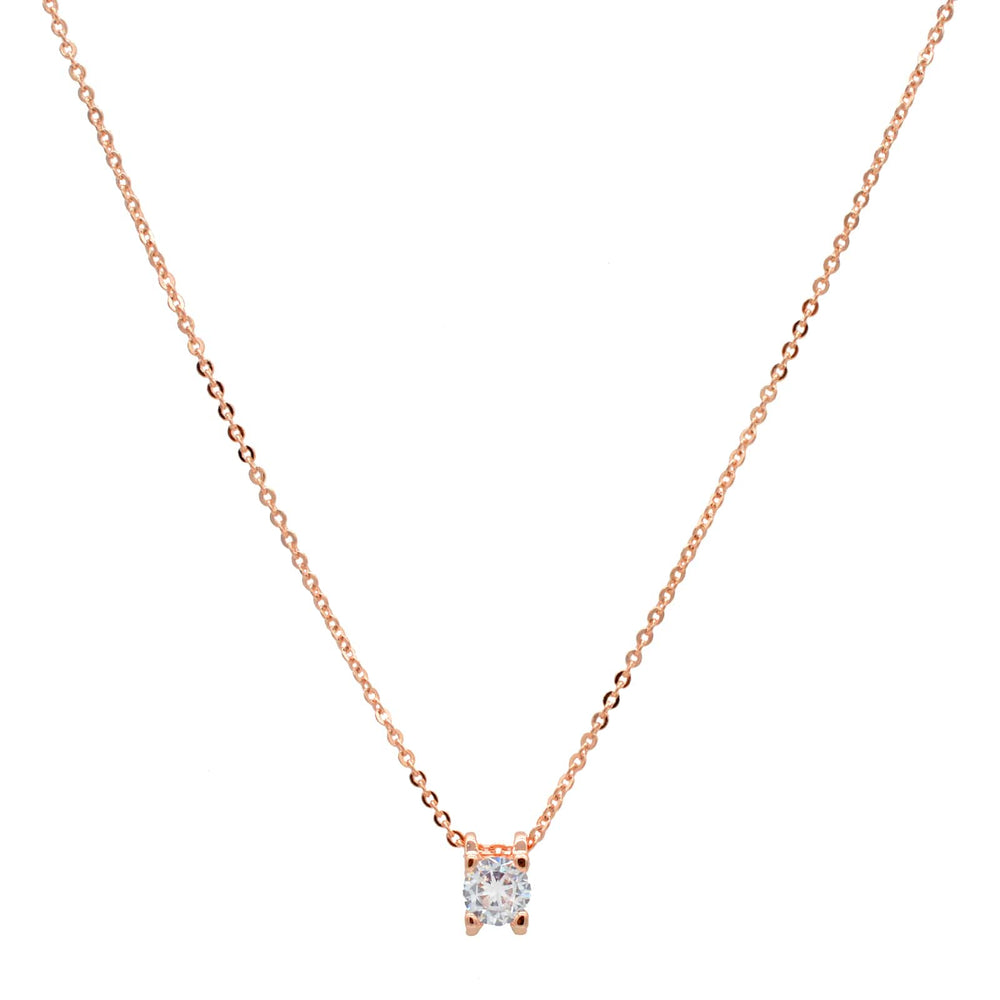 Elegant Rhinestone Charm Rosegold Necklace - Joker & Witch