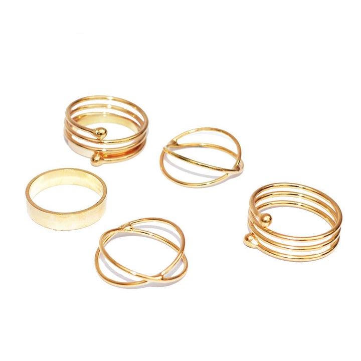 Glistening Gold Jewelry Set