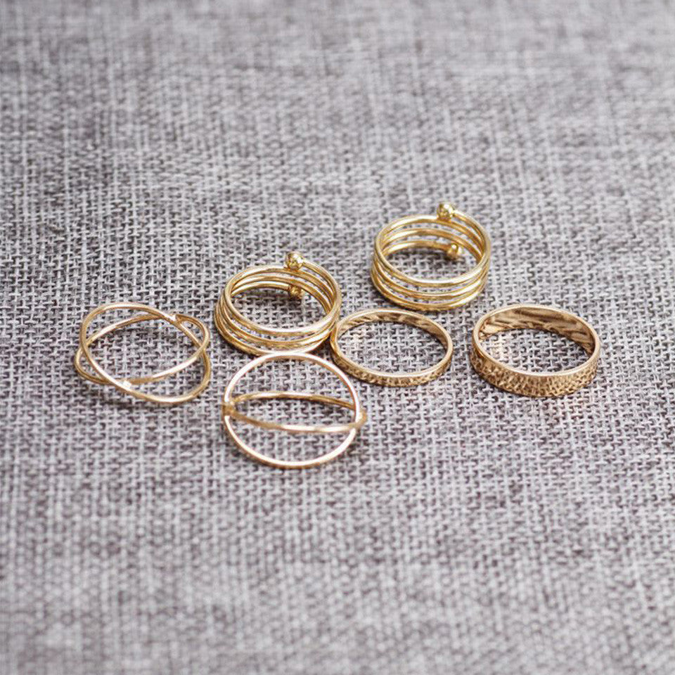 Galactic Gold Midi Rings - Joker & Witch