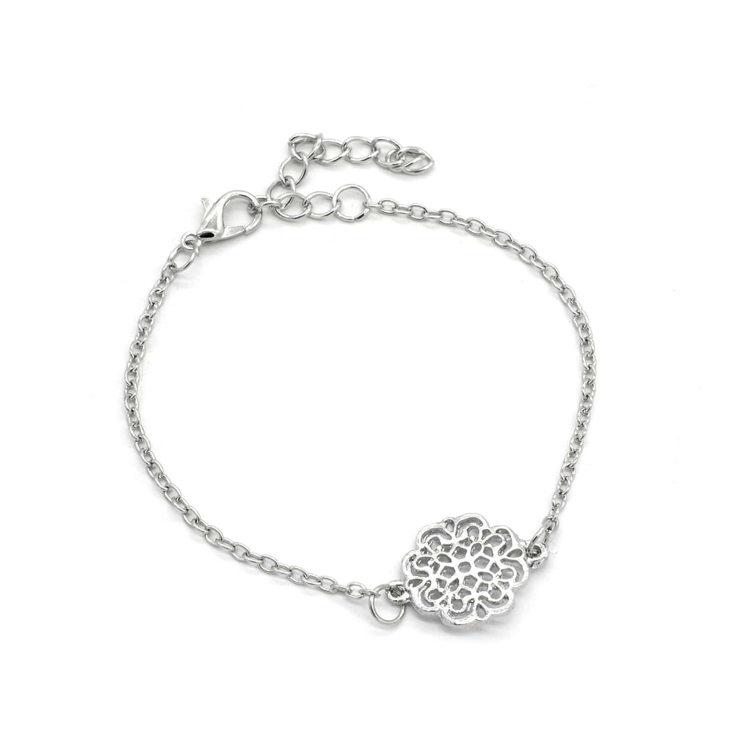 Enchanted Set Of 6 Silver Bracelets - Joker & Witch